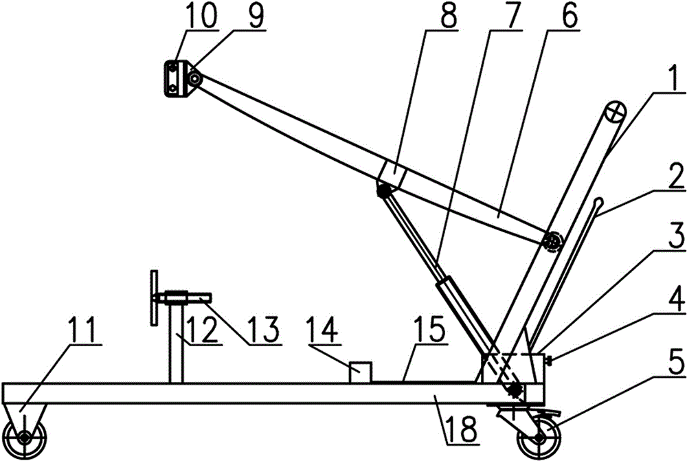 Hydraulic gate connection plate assembling and disassembling device