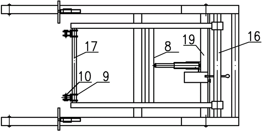 Hydraulic gate connection plate assembling and disassembling device