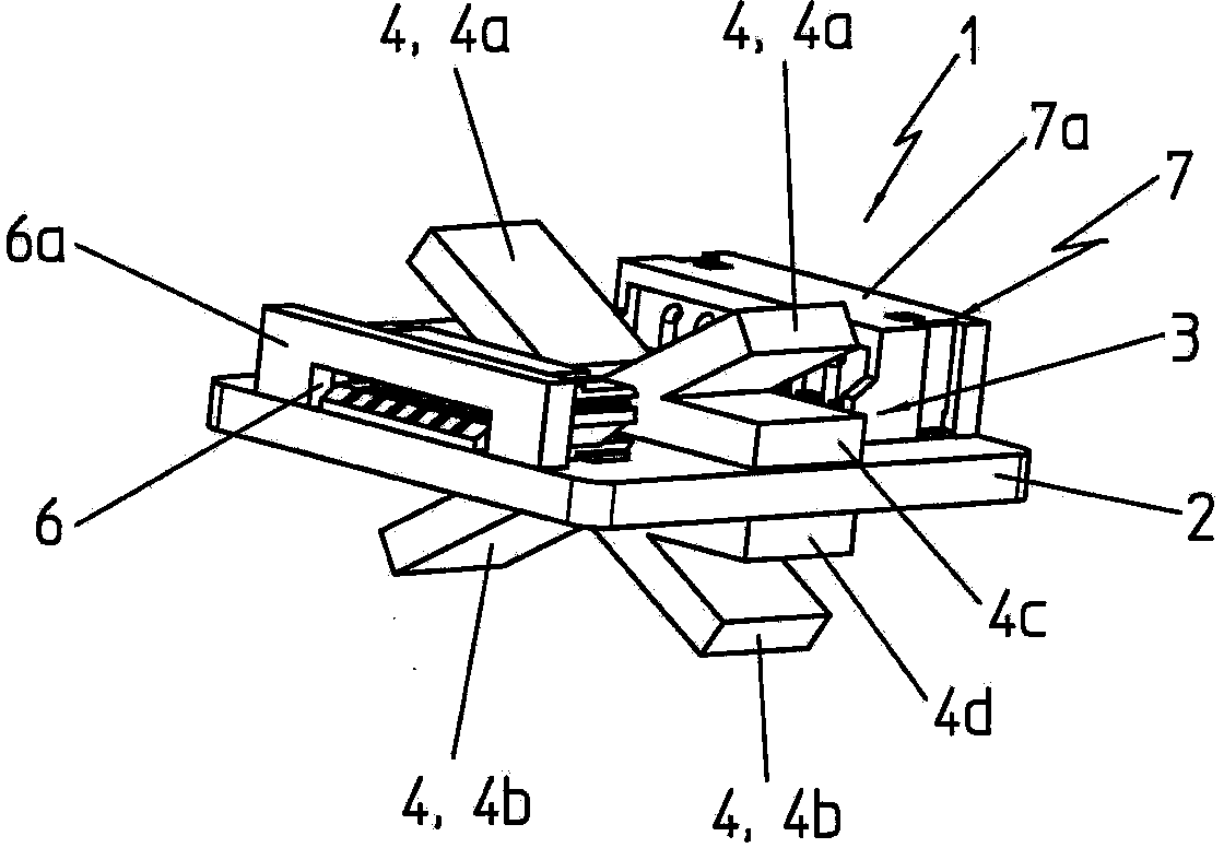 Adapter device with a mechanical interface for a measuring device