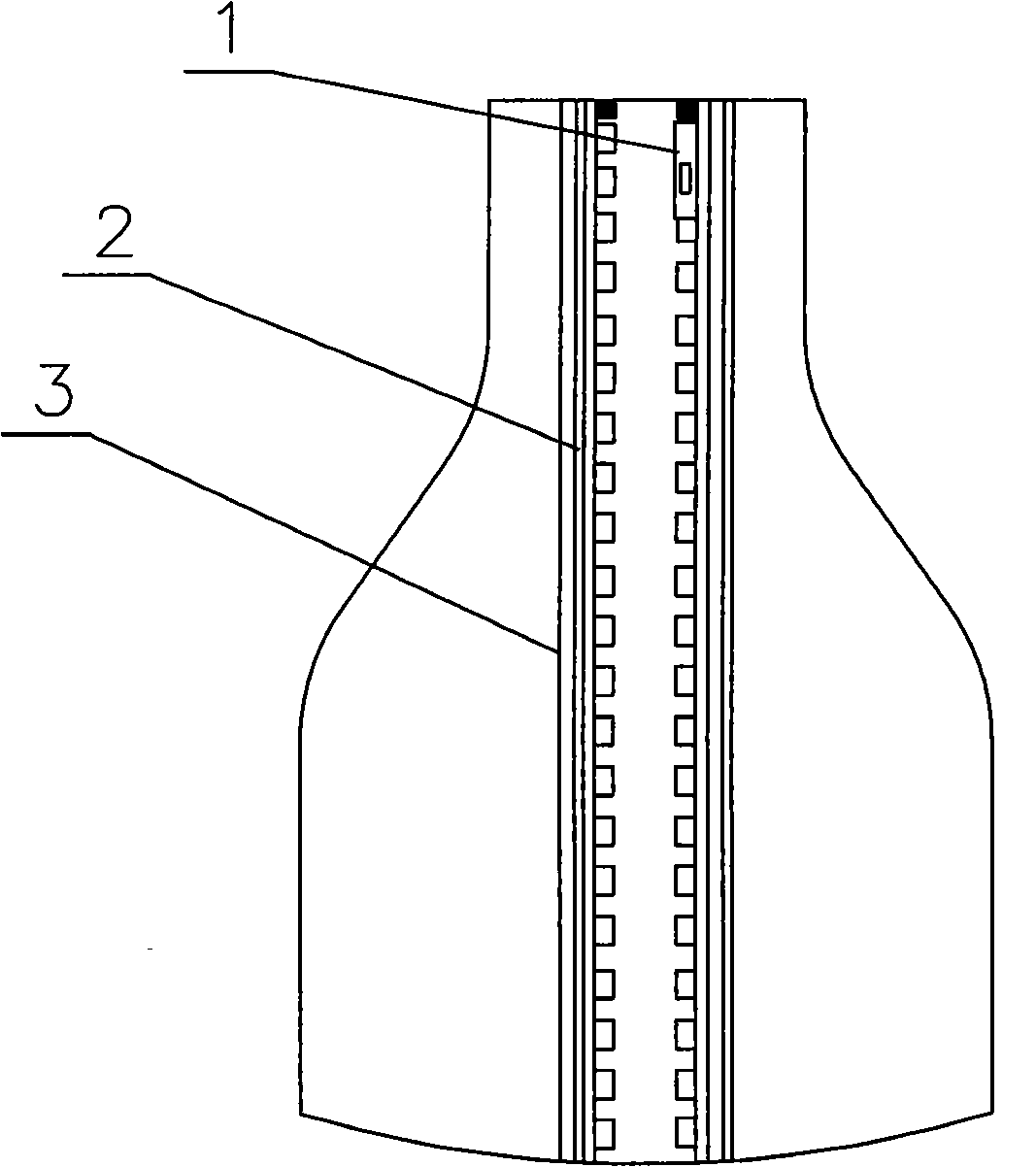 Zipper sticking preventer