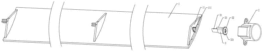 Air guide bar rotating shaft system for air conditioner