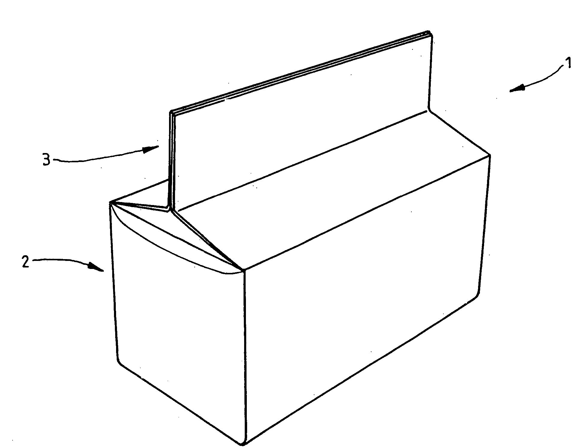 Folding pack for absorbent material for a cat lavatory