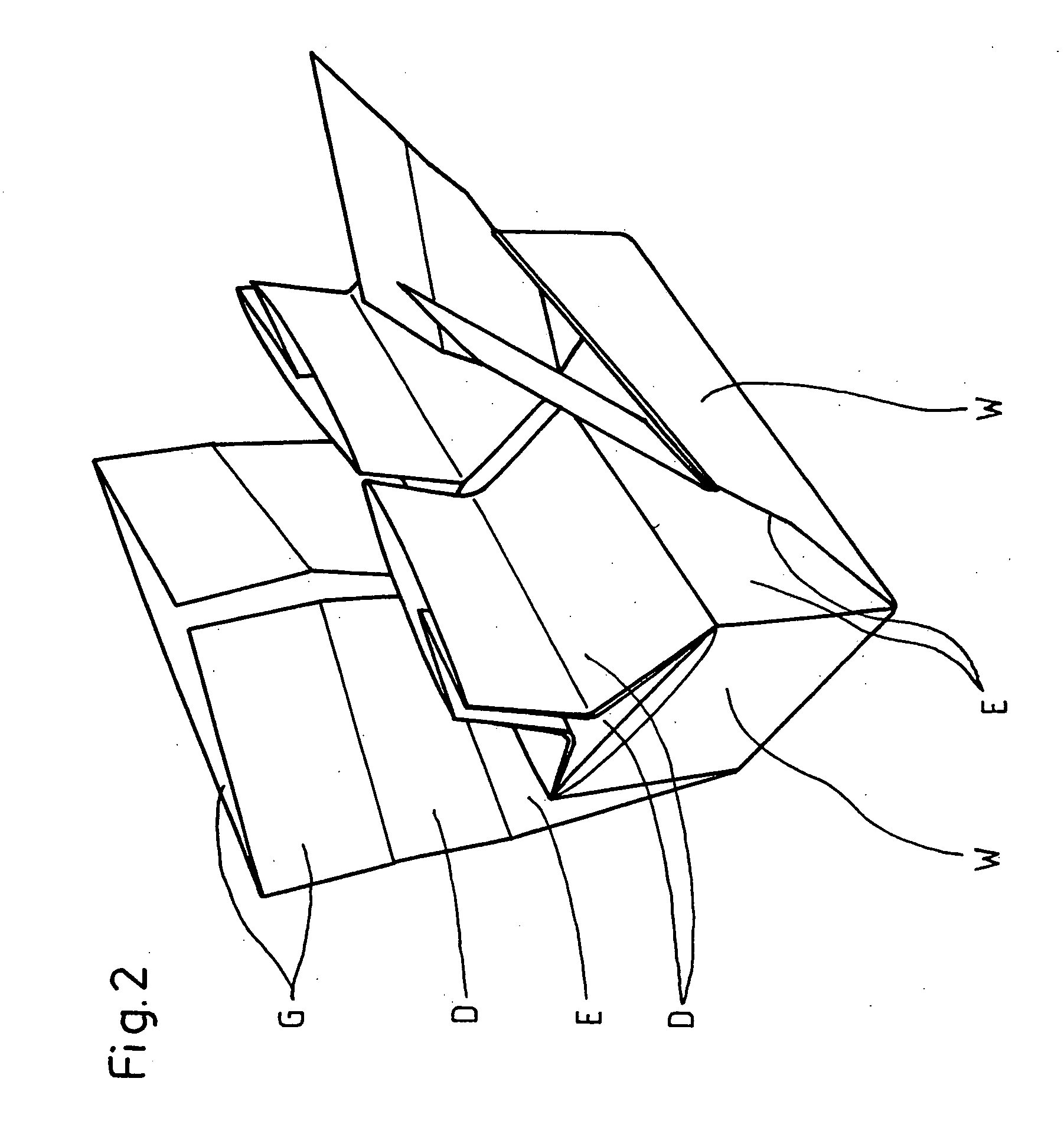 Folding pack for absorbent material for a cat lavatory