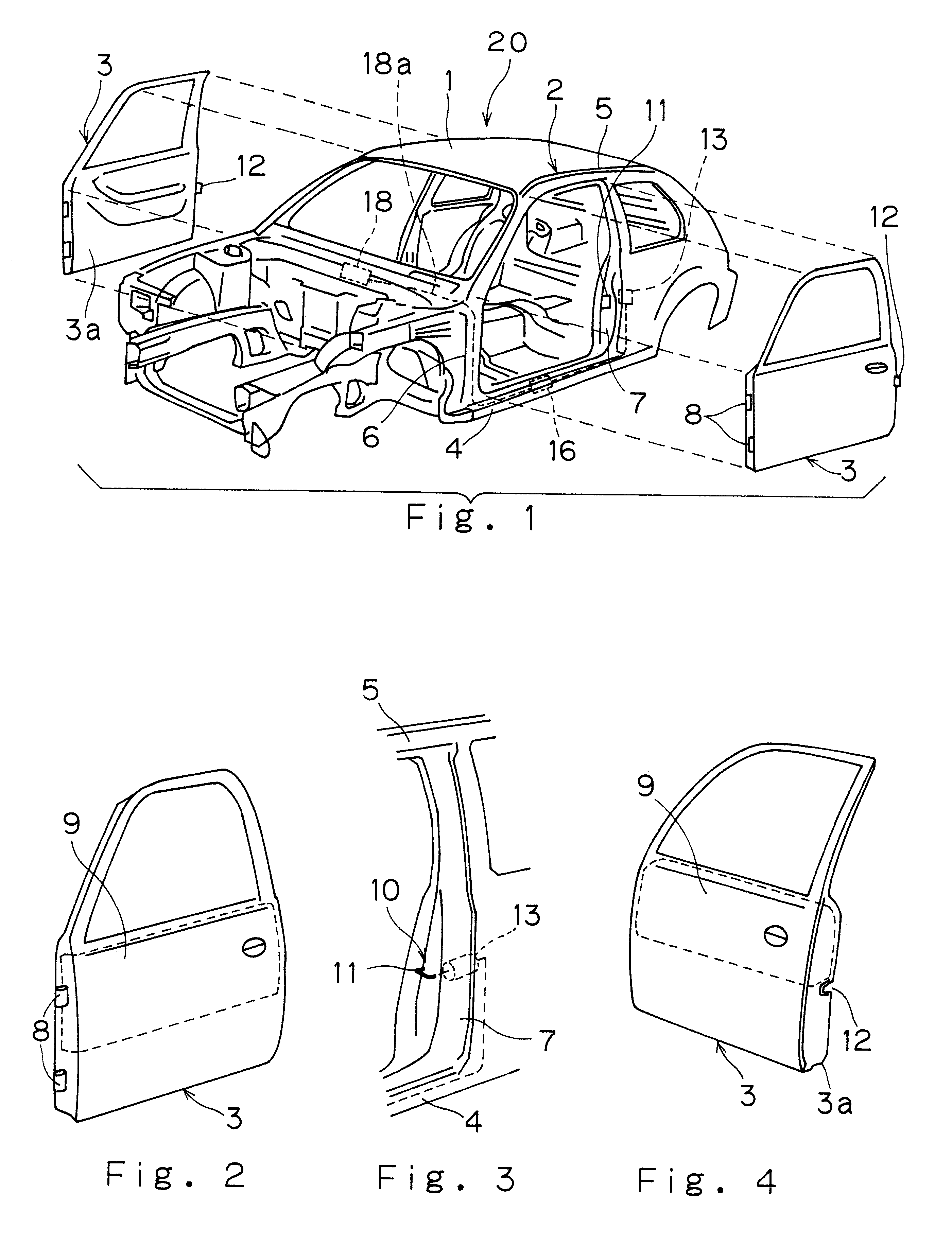 Vehicle body side structure