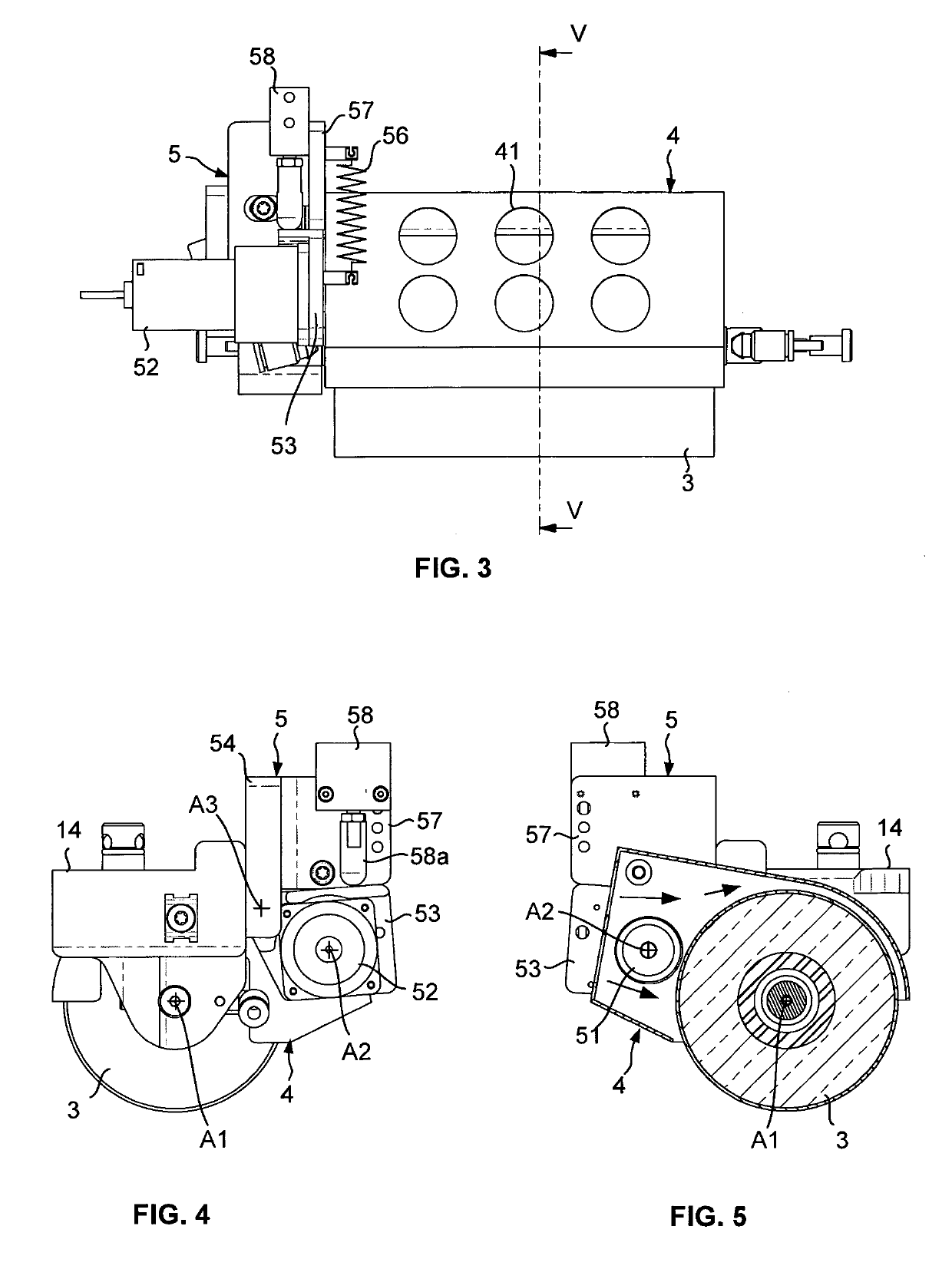 Fiber application head with a specific application roll