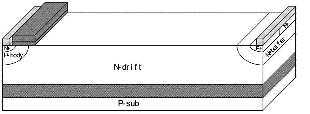 Reverse-conducting double-insulated-gate bipolar transistor