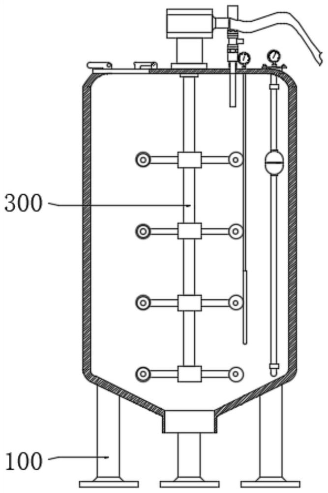 Water-based paint mixing tank