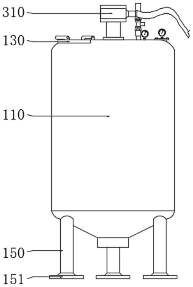 Water-based paint mixing tank