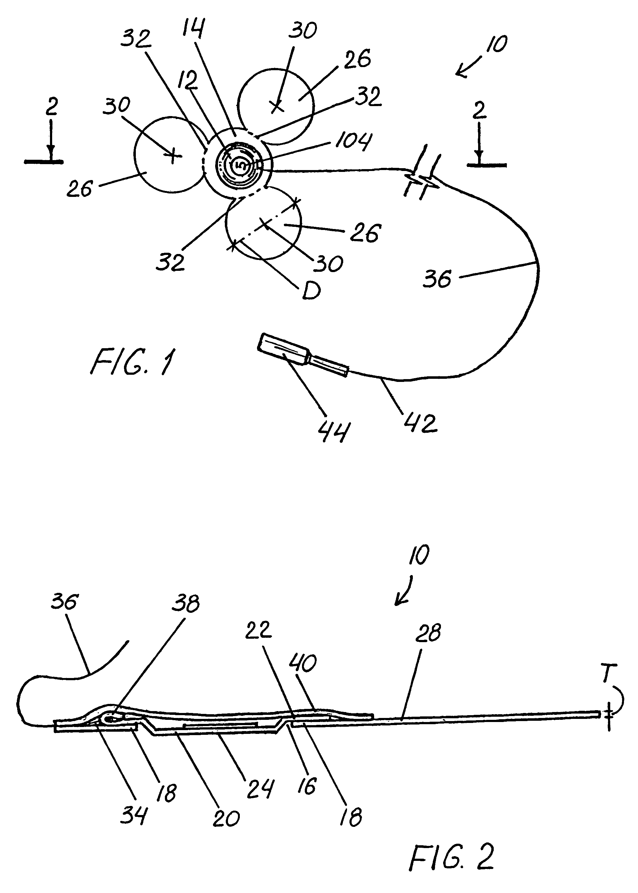 Cortical sensing device with pads