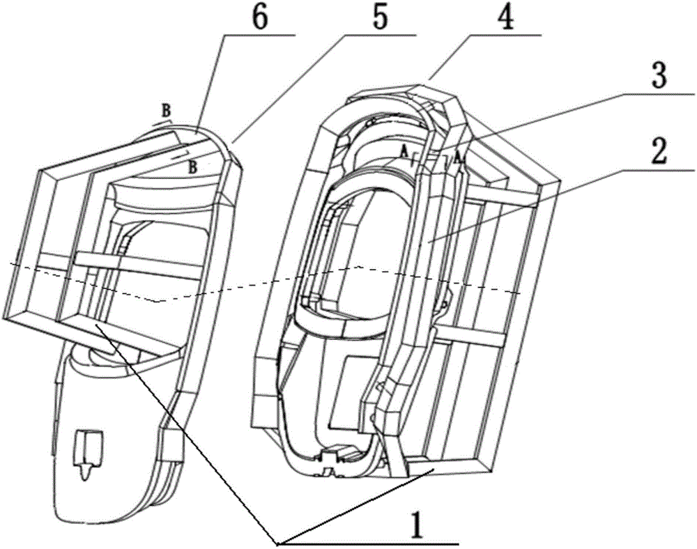 Integral molding method of plasticizing trunk lid of automobile