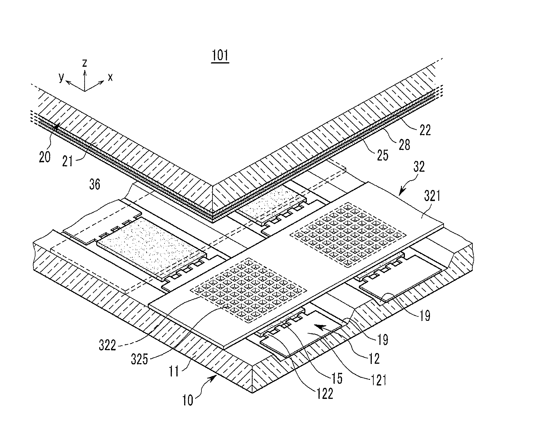 Light emission device and display device using the same