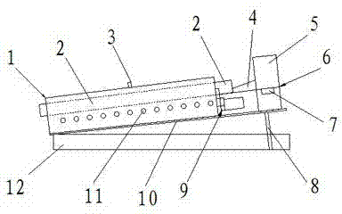 Tunnel type optical wave roasting furnace