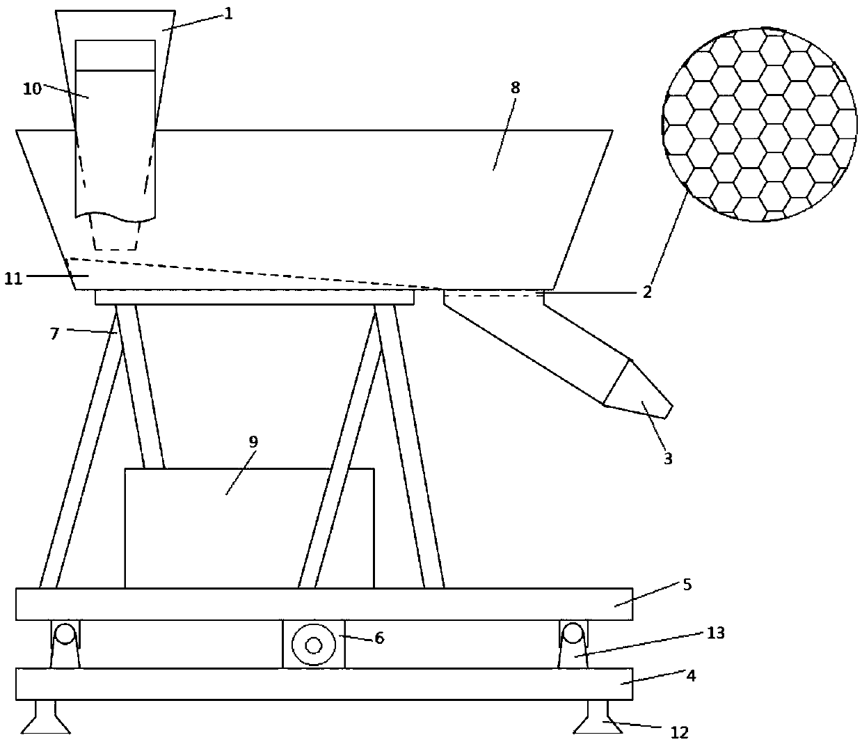 Circulating reciprocating type electromagnetic vibration feeder