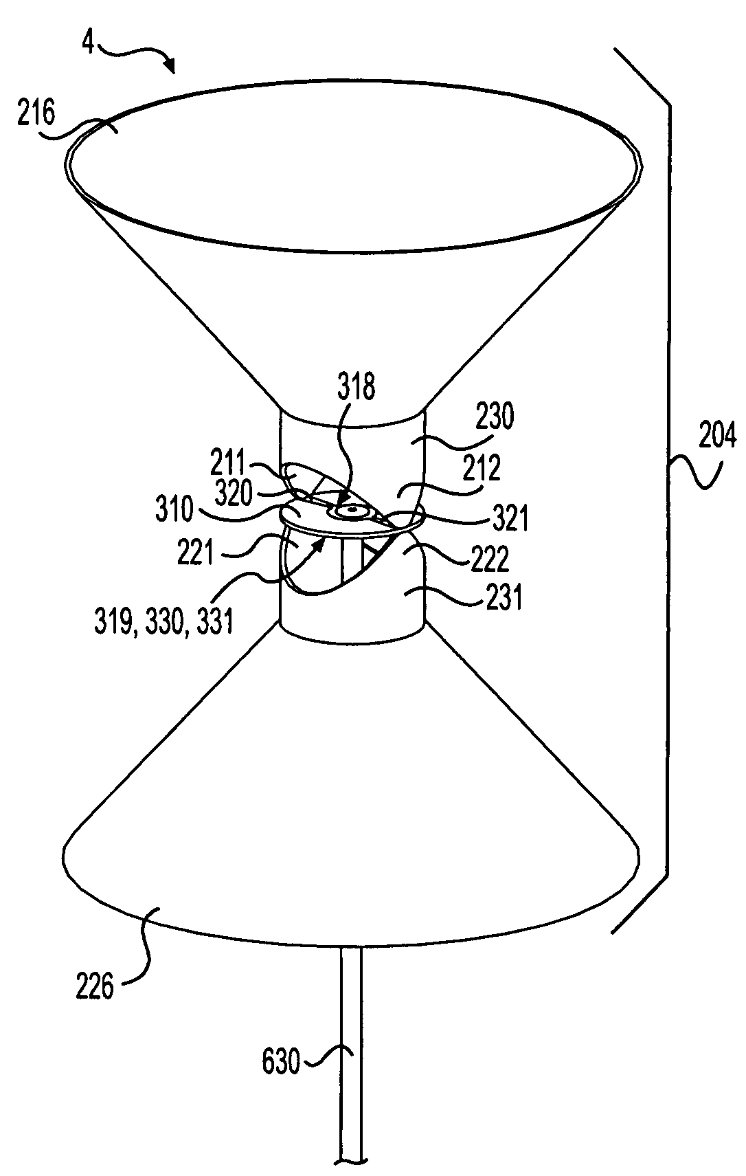 Broadband antenna system allowing multiple stacked collinear devices