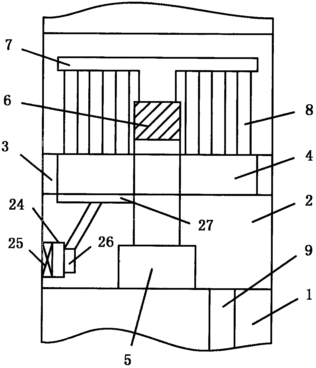 Hydrolysis tank aeration device for feces resource treatment