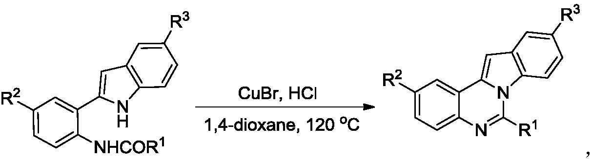 Method for synthesizing indole[1,2-c]quinazoline compounds