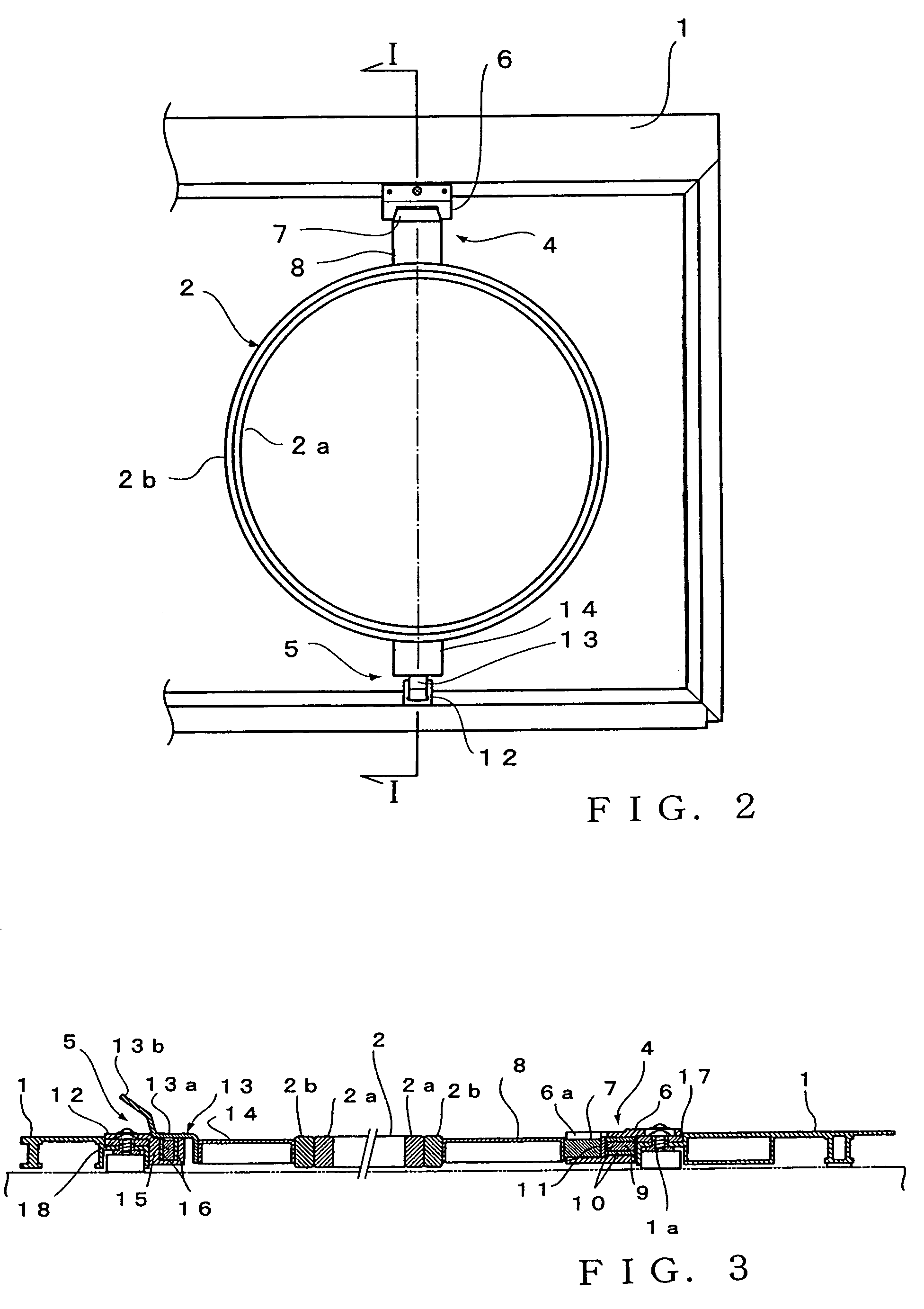 Embroidery-frame mounting structure