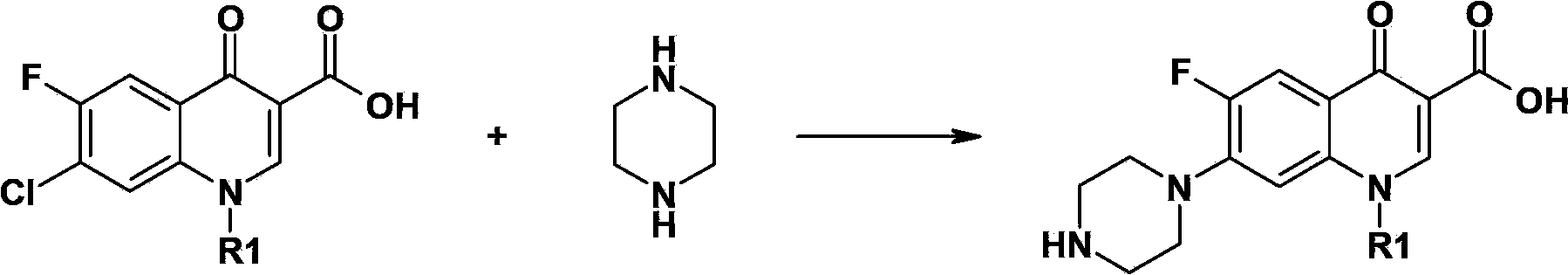 Method for recovering piperazine after piperazine condensation reaction in quinolone medicine preparation