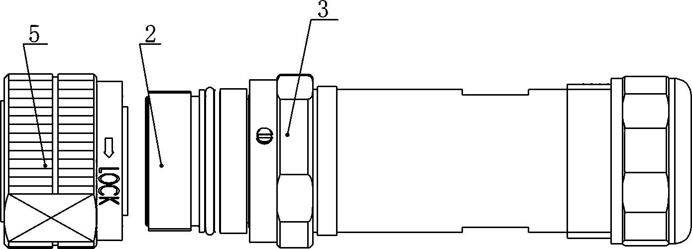 Shielded, sealed and anti-rotation circular connector