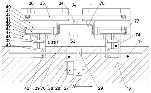 Double-rail equipment capable of automatically advancing and adjusting distance