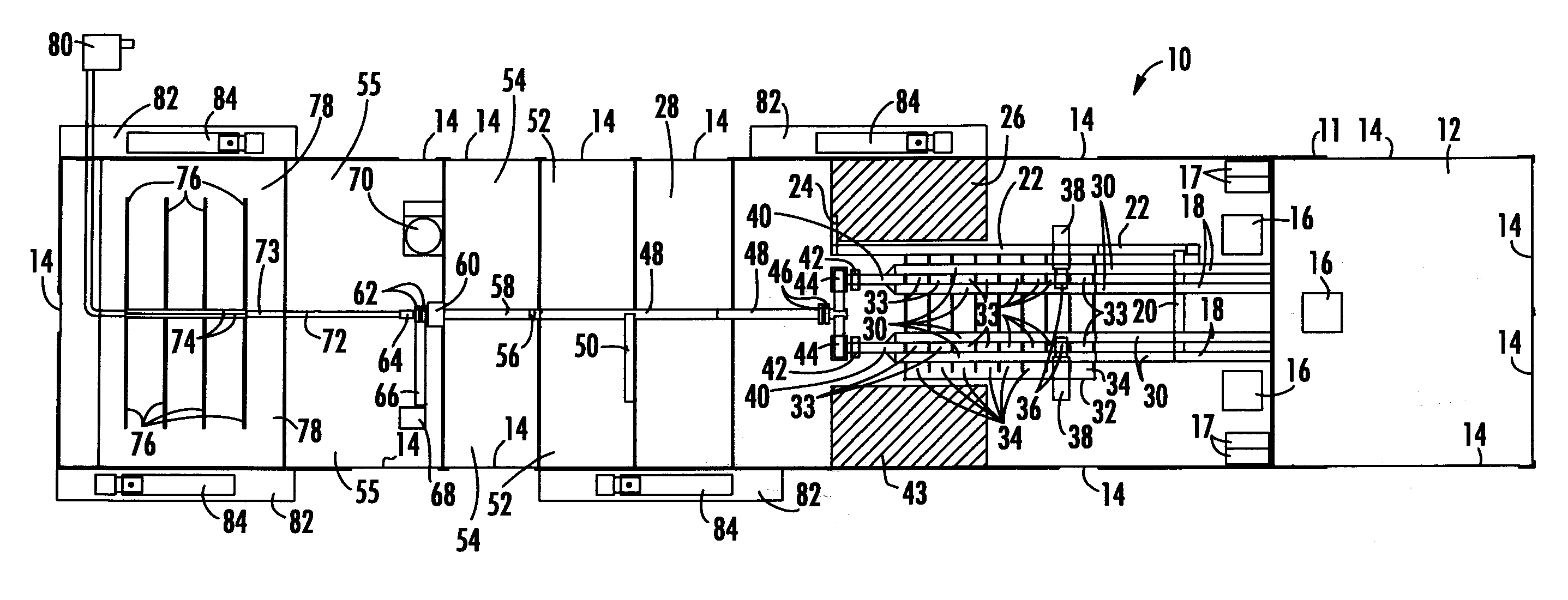 Construction and demolition waste recycling system and method