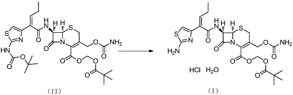 A kind of preparation method of cefcapene hydrochloride