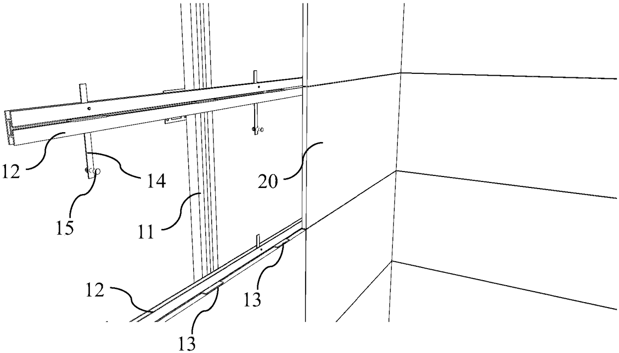 Wall tile drying and hanging system and construction method