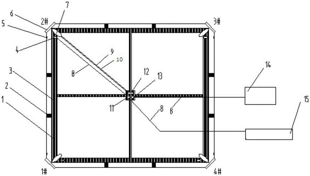 Nozzle wind speed measurement system and method suitable for cold test of pulverized coal burner