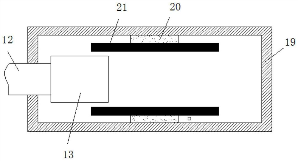 A displacement monitoring support device for building foundation pit based on capacitance change