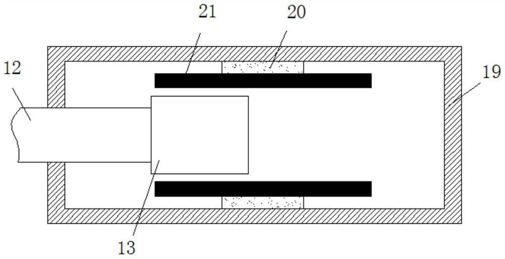 A displacement monitoring support device for building foundation pit based on capacitance change