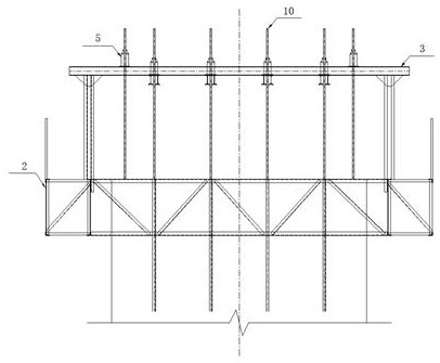 Bridge thin-wall hollow pier column construction method
