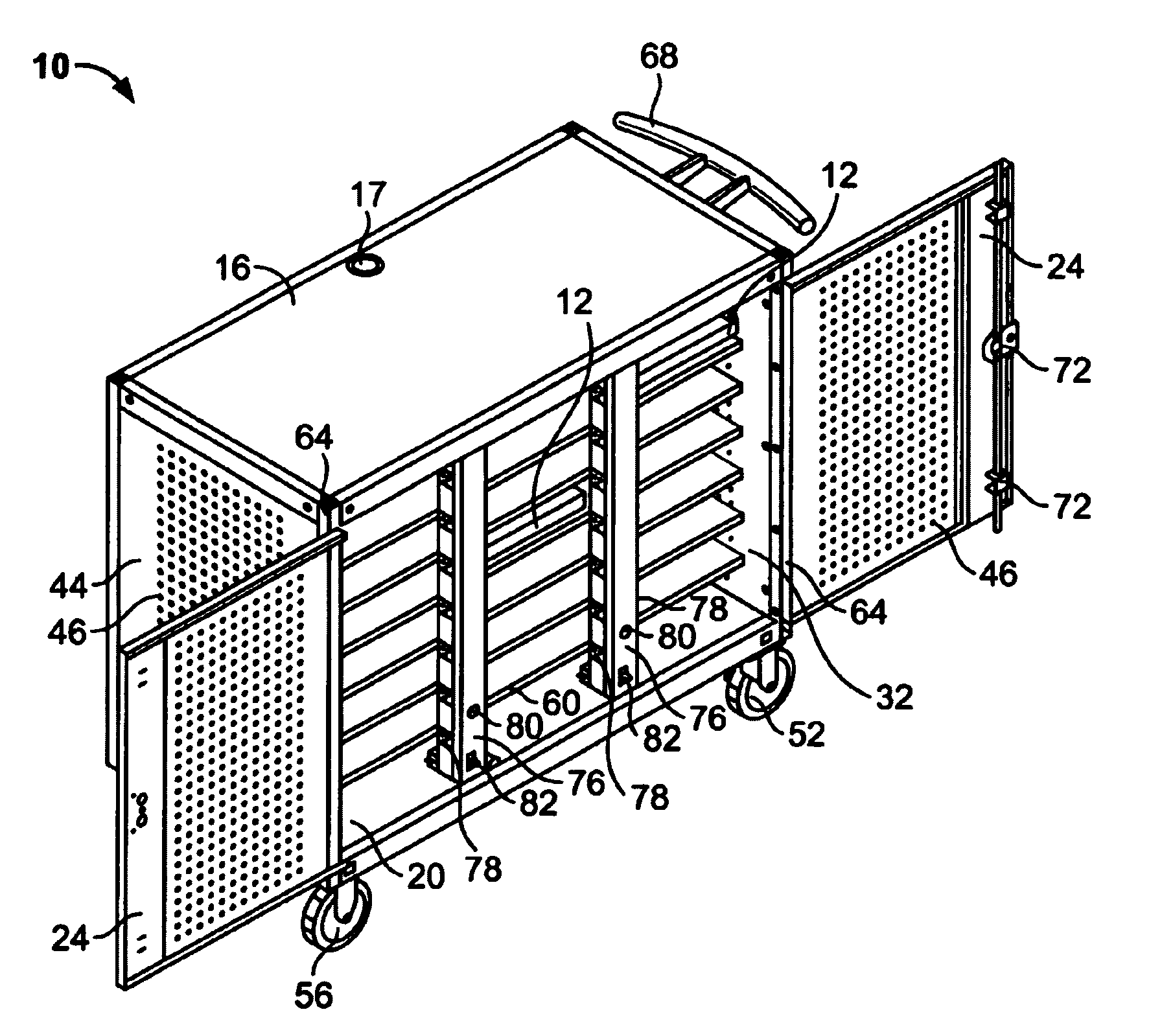 Computer storage cart
