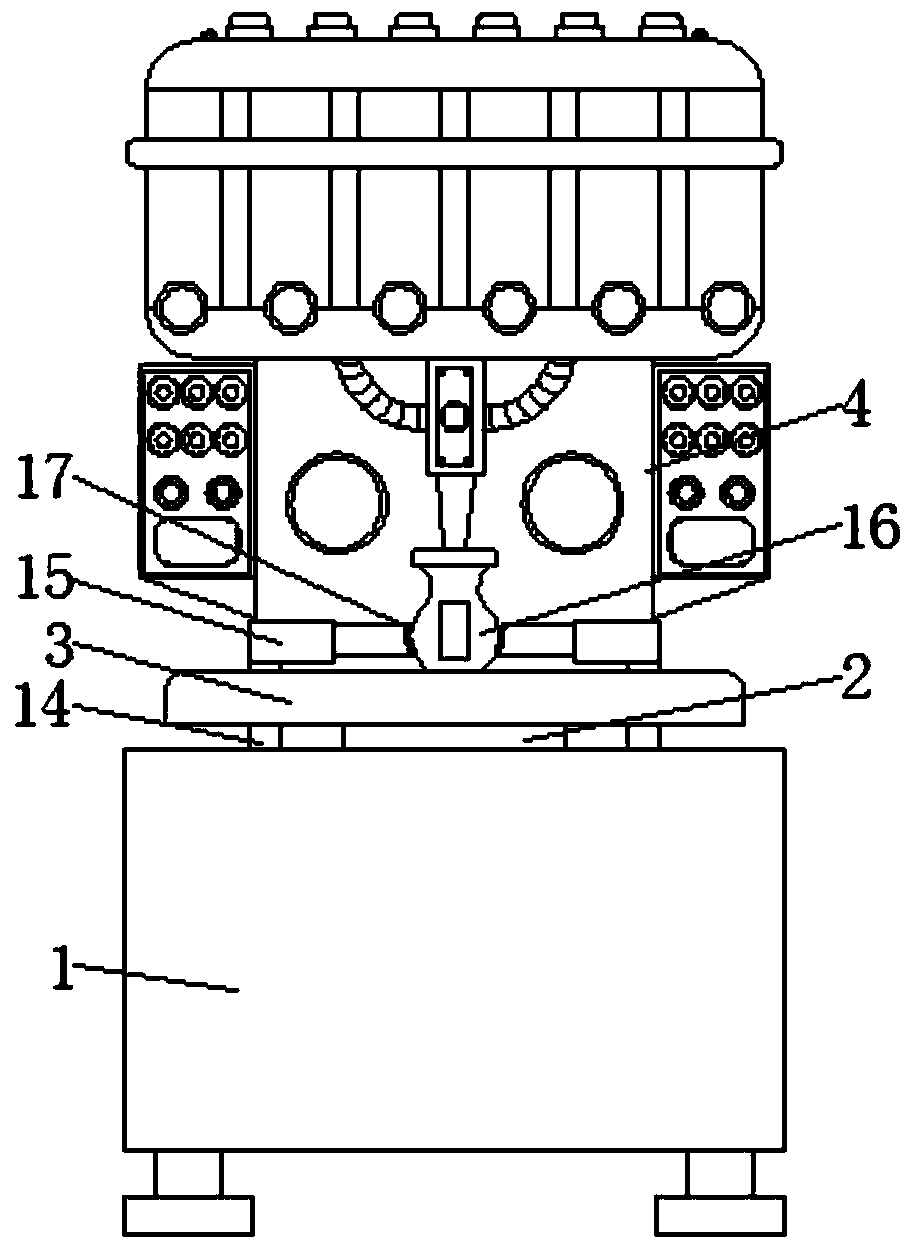 Anti-falling mechanism of full-automatic liquid filling device