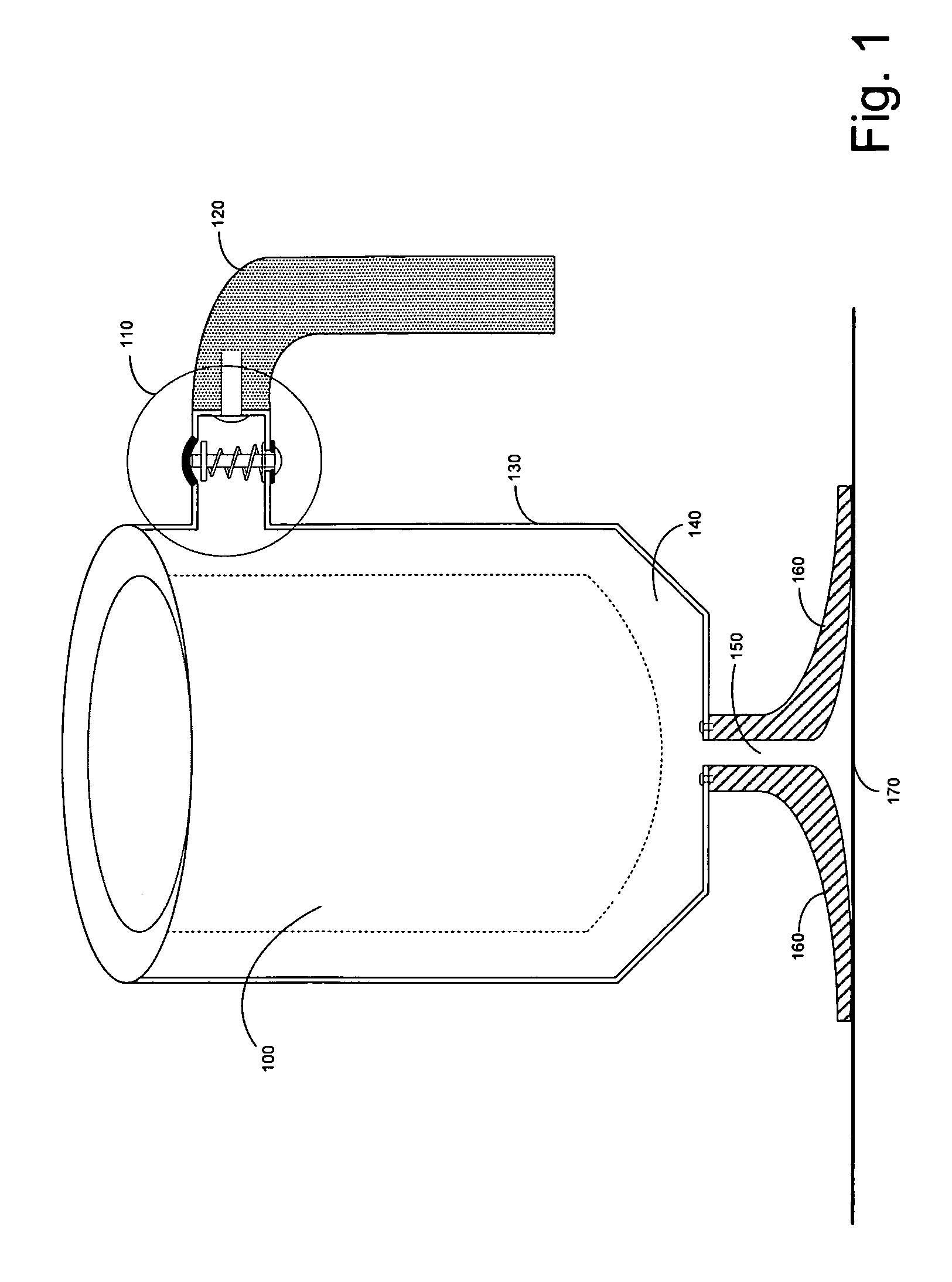 Liquid holding device with releasable suction base