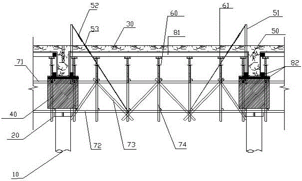 Space truss formwork system and its construction method