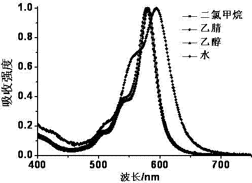 Fluorescent probe for marking and tracking cytoplasmic membranes and preparation method of fluorescent probe