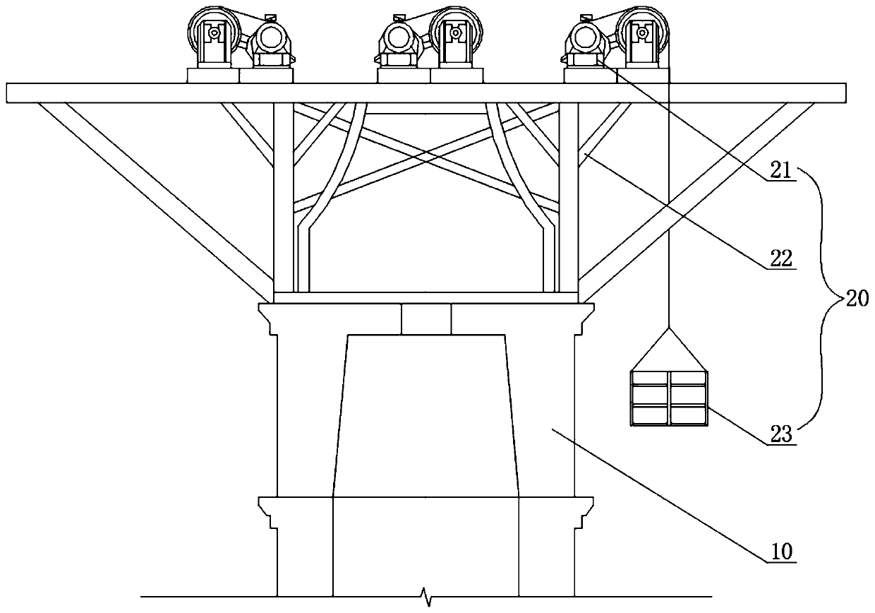 Stay cable tensioning construction method