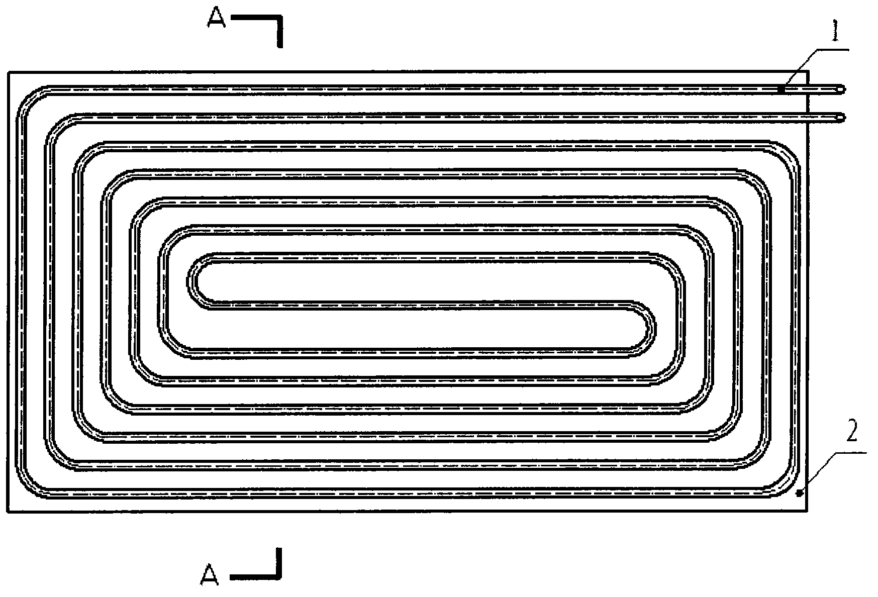 Combined type ceiling radiant plate
