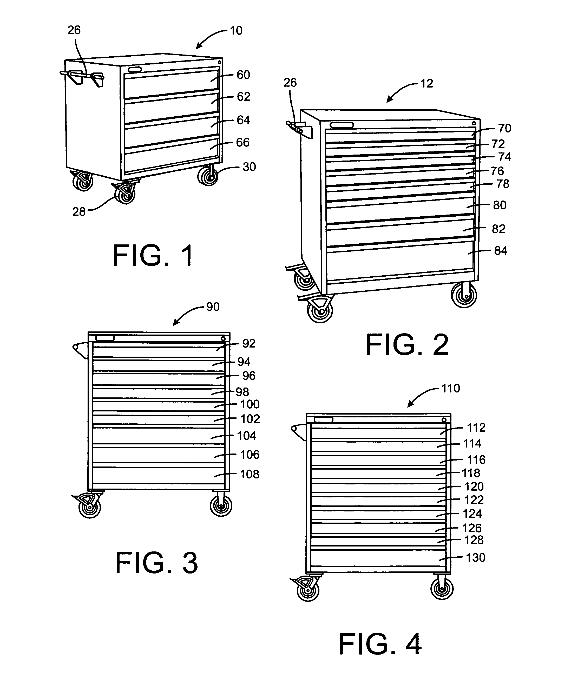 Universal safety lock system for tool cabinets