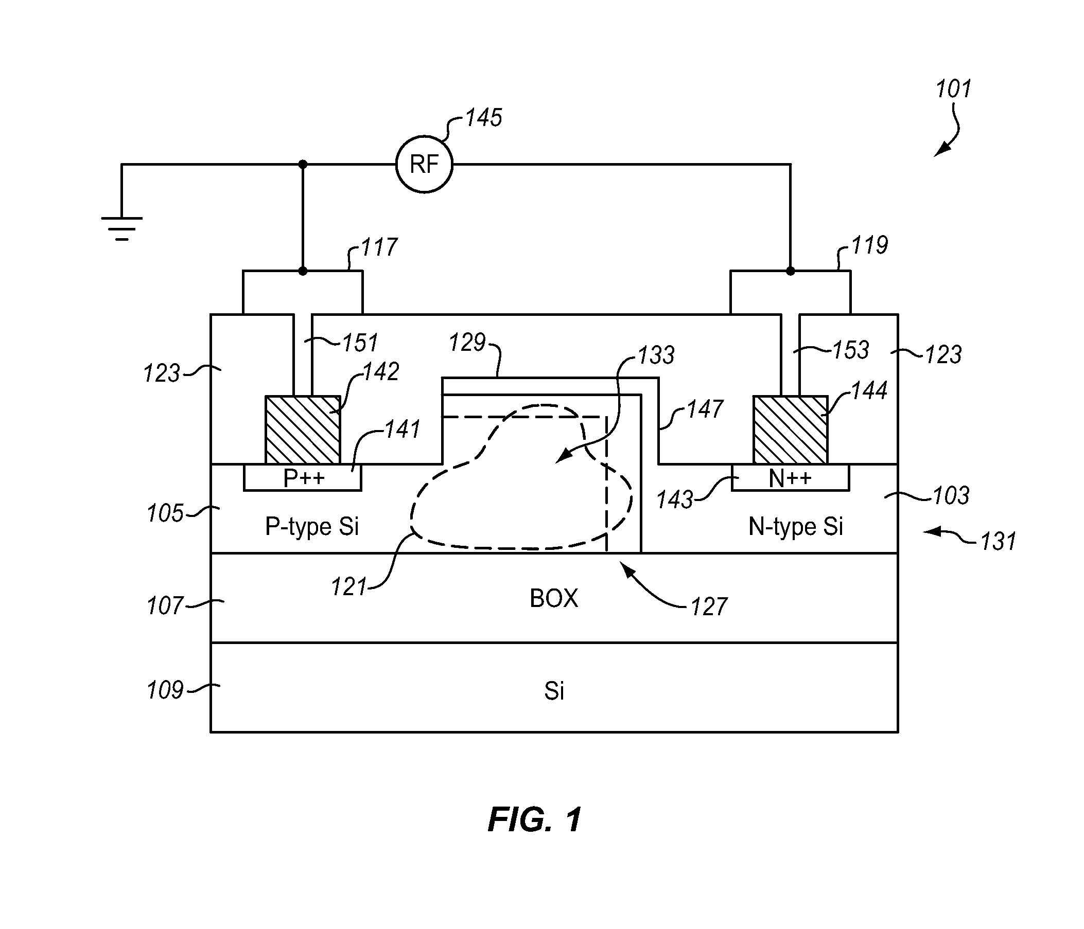 Method and apparatus for high speed silicon optical modulation using PN diode