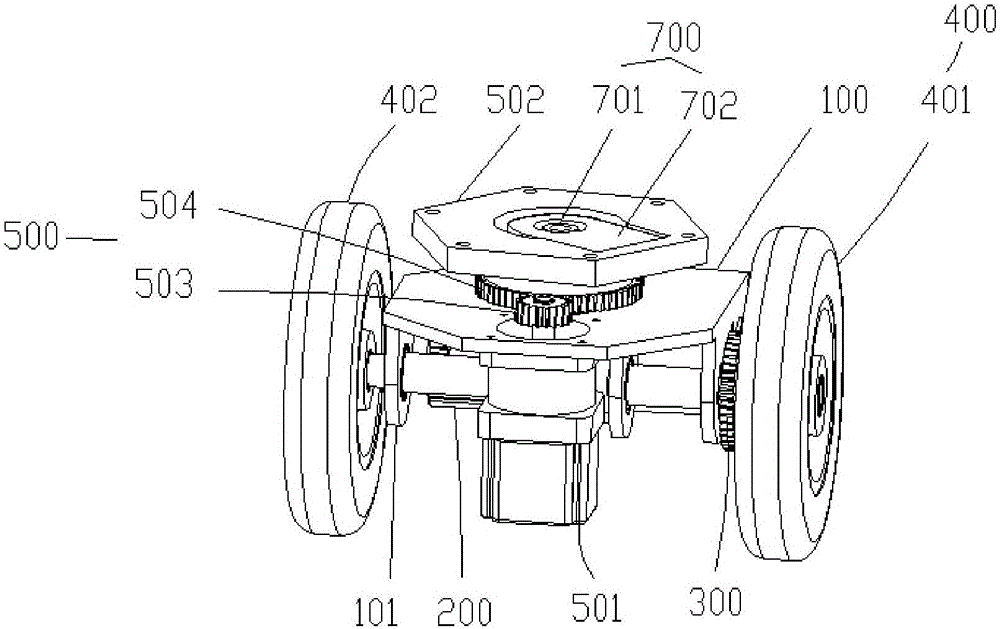 Omni-directional driving wheel device and AGV (automatic guided vehicle)