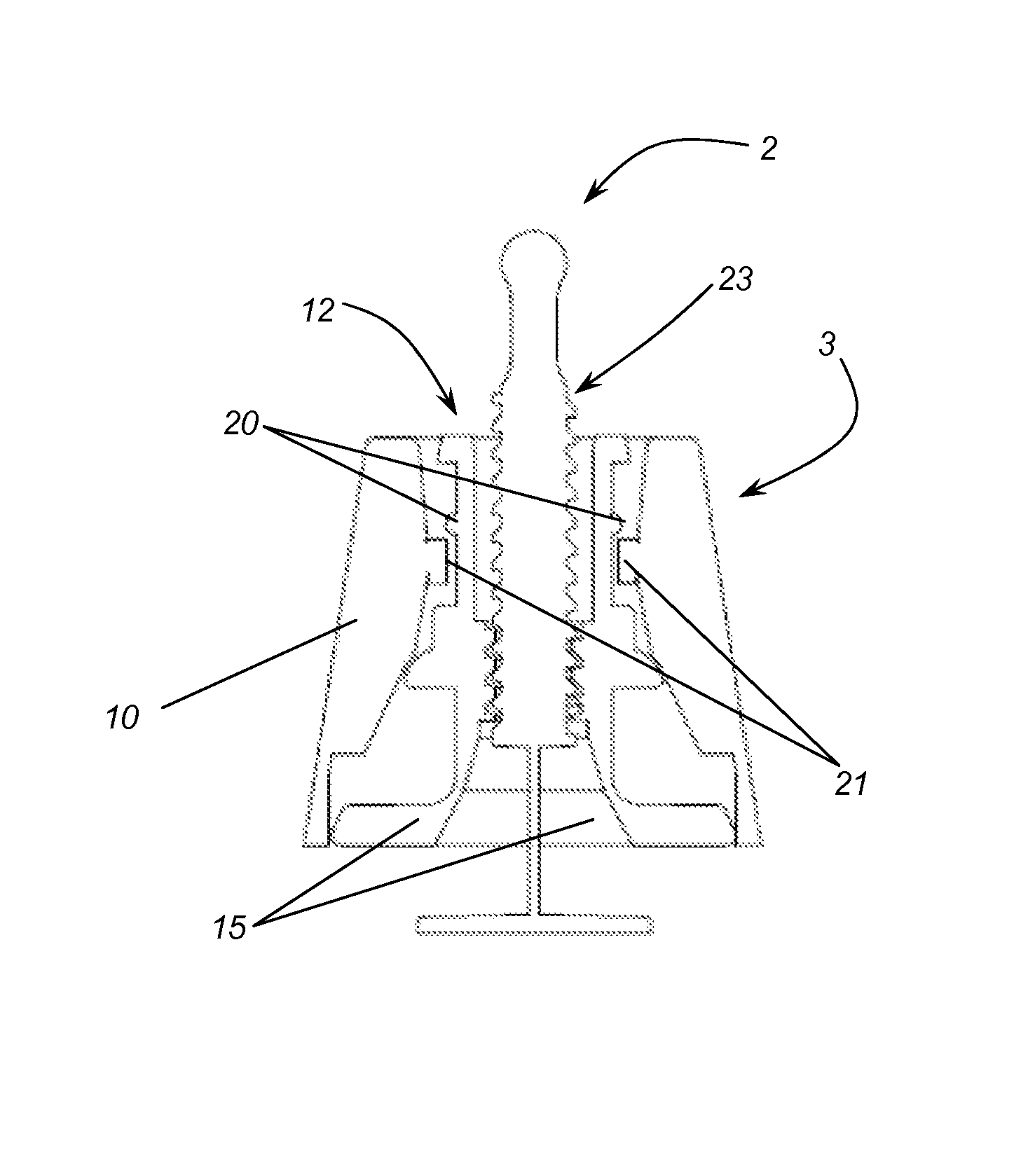 Leveling device for laying tiles or the like