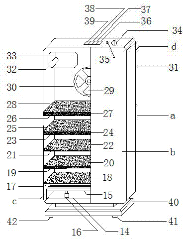 Air purifier with warning function and manufacturing method thereof