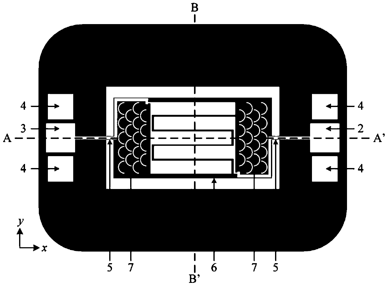 Bulk acoustic wave resonator integrated with fish-scale-shaped reflector array and processing method of bulk acoustic wave resonator