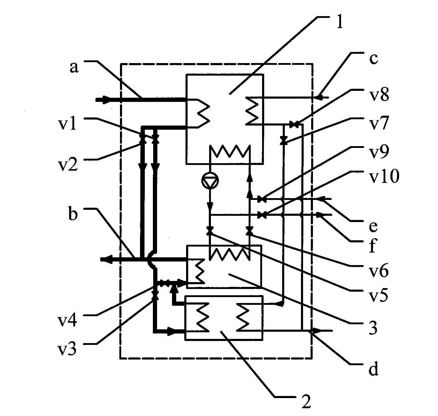 Absorption heating and refrigerating all-in-one machine taking high-temperature gas as heat source