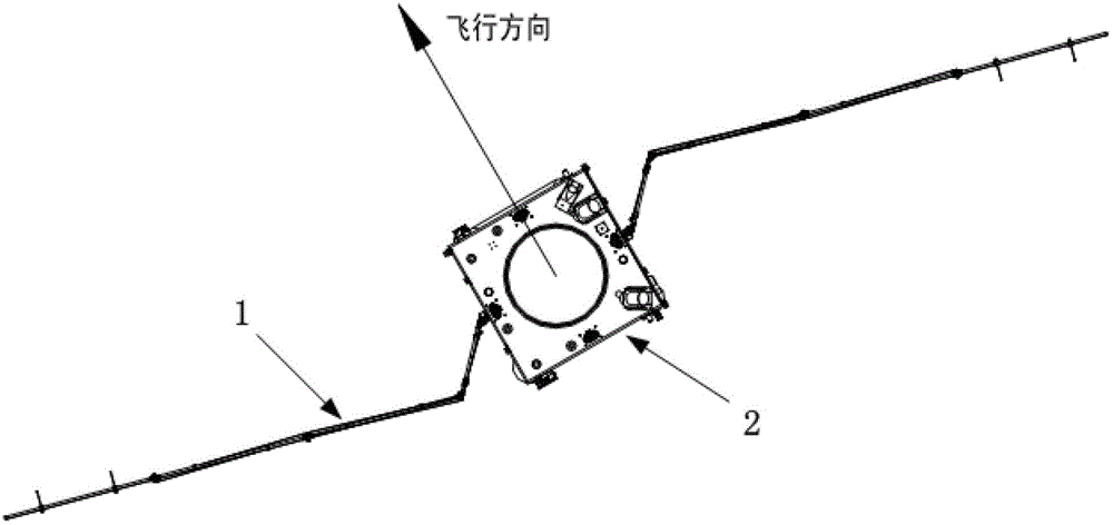 Method for determining sheltering of solar cell array during in-orbit running of satellite and application of method