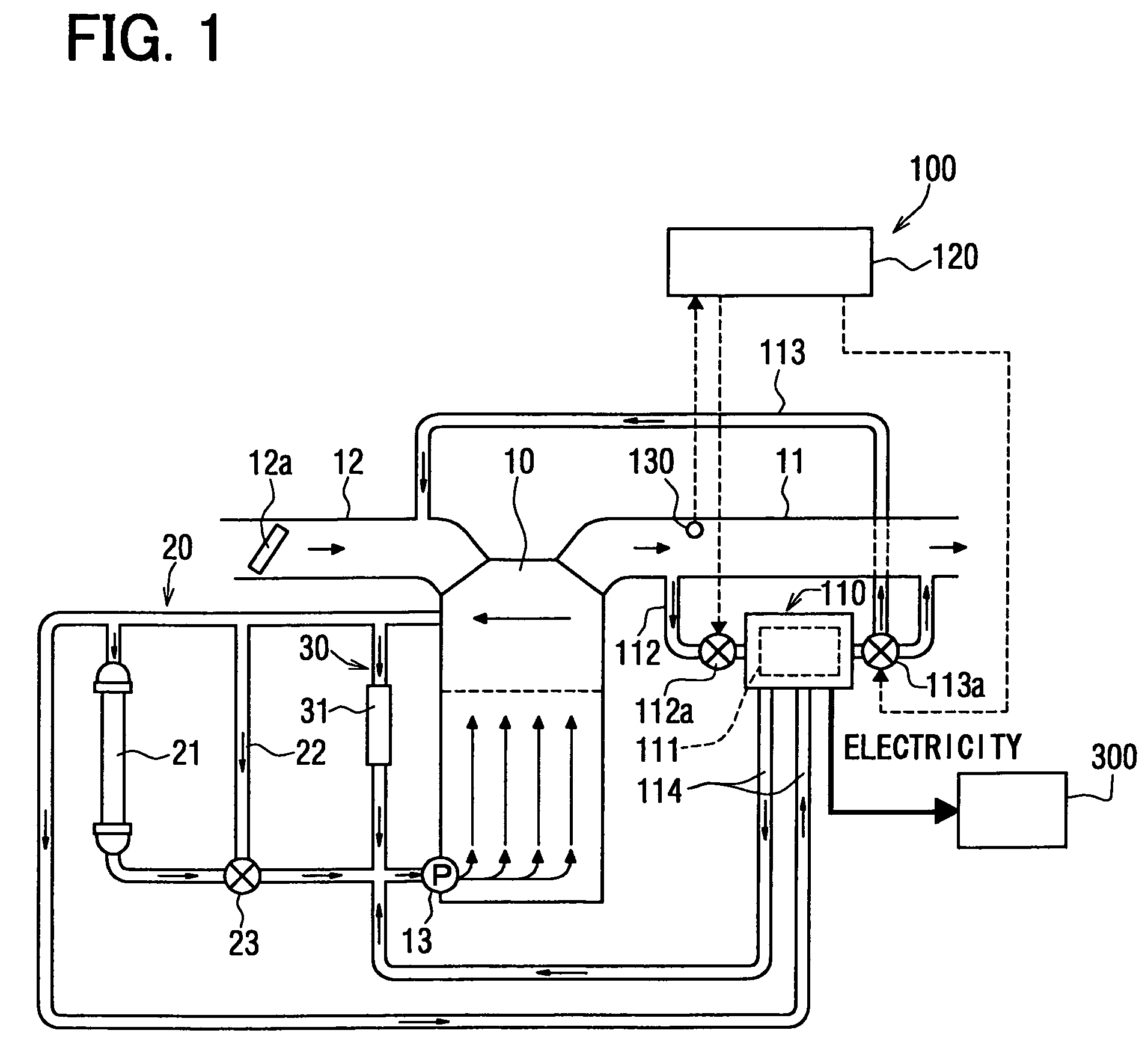 Thermoelectric generating device