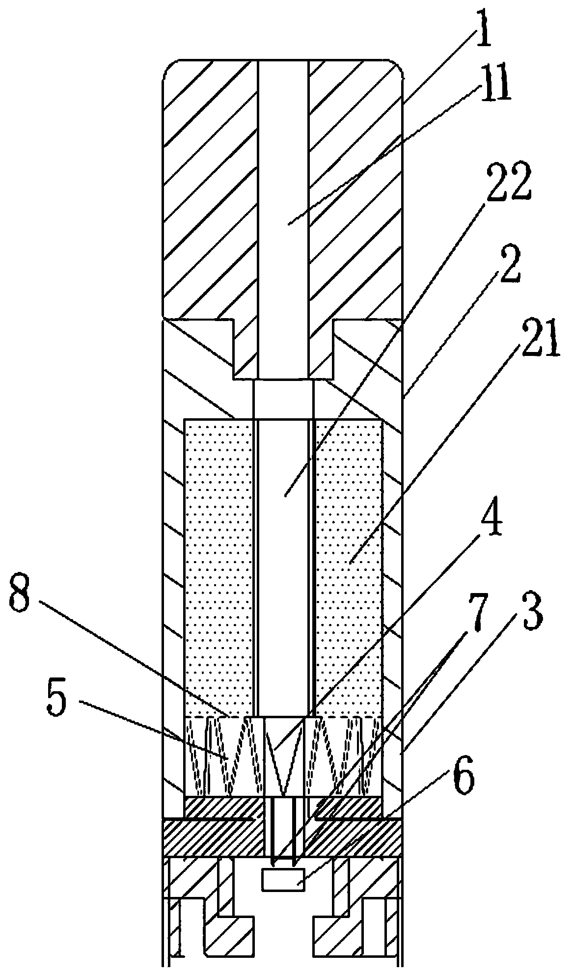 Porous glass atomizing device and electronic cigarette comprising same