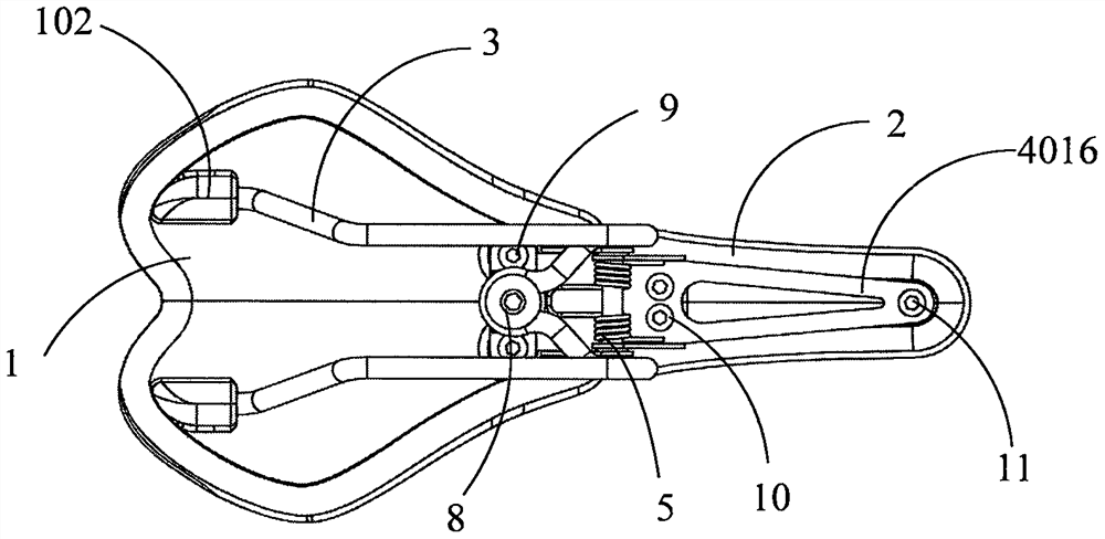 Posture self-adaptive saddle