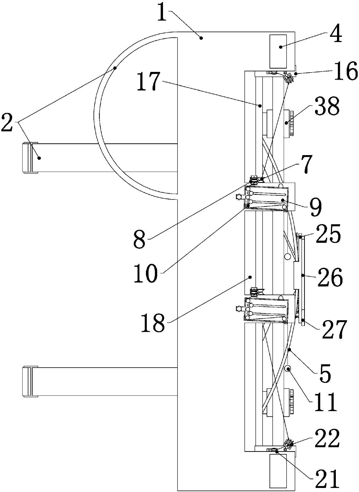 Human spine protection frame